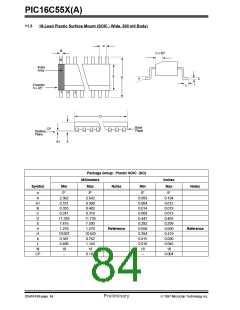 浏览型号PIC16C558/JW的Datasheet PDF文件第84页