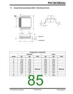 浏览型号PIC16C558/JW的Datasheet PDF文件第85页
