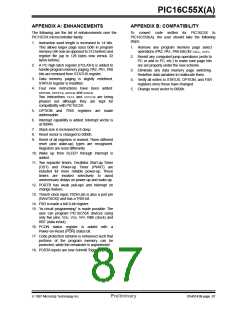 浏览型号PIC16C558/JW的Datasheet PDF文件第87页