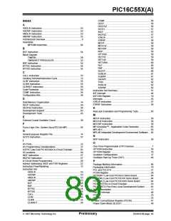 浏览型号PIC16C558/JW的Datasheet PDF文件第89页
