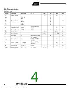 浏览型号AT72AV020(TSOP)的Datasheet PDF文件第4页