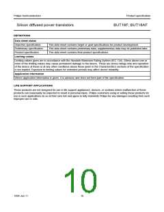 浏览型号BUT18AF/B的Datasheet PDF文件第10页