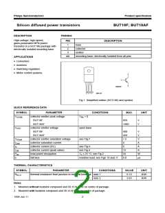浏览型号BUT18AF/B的Datasheet PDF文件第2页