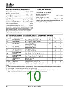 浏览型号PALCE22V10H-10PC/5的Datasheet PDF文件第10页