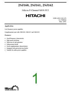 浏览型号2SJ160|2SJ161|2SJ162的Datasheet PDF文件第1页