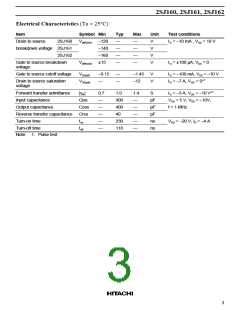 浏览型号2SJ160|2SJ161|2SJ162的Datasheet PDF文件第3页