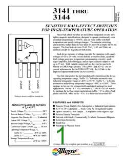 浏览型号UGN3141*的Datasheet PDF文件第1页