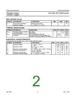 浏览型号BYV32E-200的Datasheet PDF文件第2页