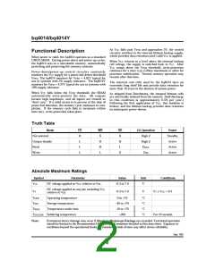 浏览型号BQ4014Y的Datasheet PDF文件第2页