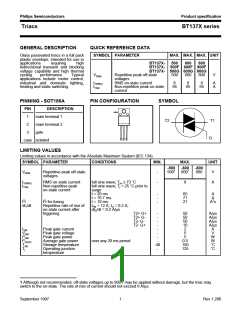 浏览型号BT137X-600的Datasheet PDF文件第1页