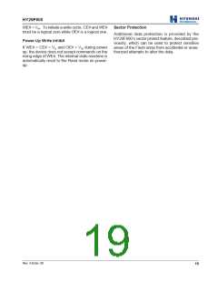 浏览型号HY29F800BT-70E的Datasheet PDF文件第19页