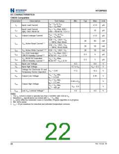 浏览型号HY29F800BT-70E的Datasheet PDF文件第22页