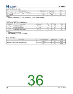 浏览型号HY29F800BT-70E的Datasheet PDF文件第36页
