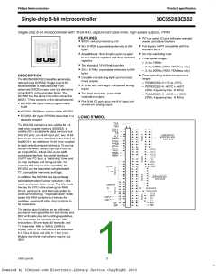浏览型号PCB80C552-5-16WP的Datasheet PDF文件第1页