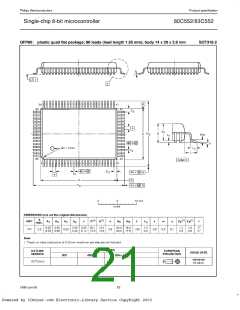 浏览型号PCB80C552-5-16WP的Datasheet PDF文件第21页