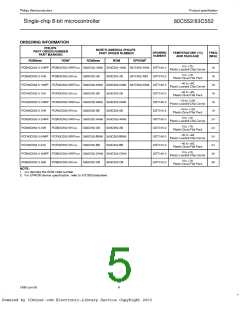 浏览型号PCB80C552-5-16WP的Datasheet PDF文件第5页