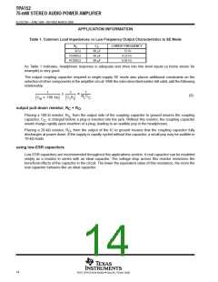 浏览型号TPA152DR的Datasheet PDF文件第14页