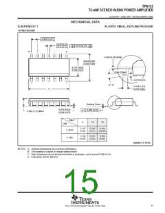 浏览型号TPA152DR的Datasheet PDF文件第15页