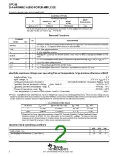 浏览型号TPA311DR的Datasheet PDF文件第2页