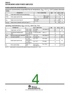 浏览型号TPA311DR的Datasheet PDF文件第4页