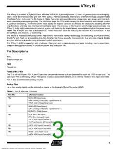 浏览型号ATTINY15(PDIP)的Datasheet PDF文件第3页