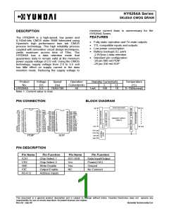 浏览型号HY6264ALP-10的Datasheet PDF文件第1页