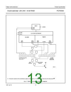 浏览型号PCF8583P的Datasheet PDF文件第13页