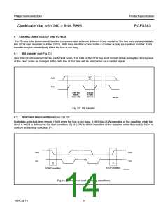 浏览型号PCF8583P/F5的Datasheet PDF文件第14页