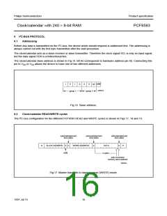 浏览型号PCF8583的Datasheet PDF文件第16页