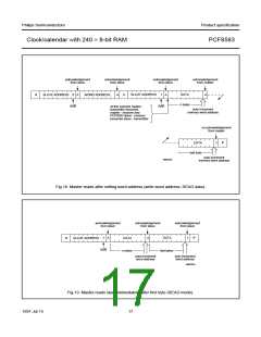 浏览型号PCF8583P/F5的Datasheet PDF文件第17页