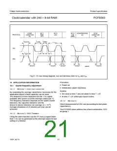 浏览型号PCF8583的Datasheet PDF文件第21页