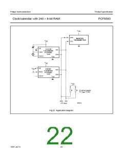 浏览型号PCF8583的Datasheet PDF文件第22页