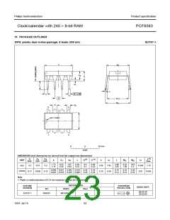 浏览型号PCF8583的Datasheet PDF文件第23页