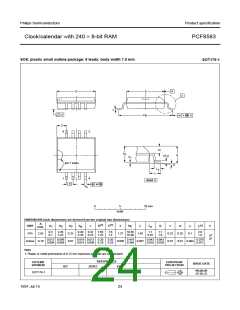 浏览型号PCF8583的Datasheet PDF文件第24页