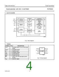 浏览型号PCF8583的Datasheet PDF文件第4页