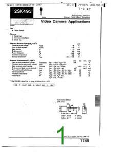 浏览型号2SK493的Datasheet PDF文件第1页