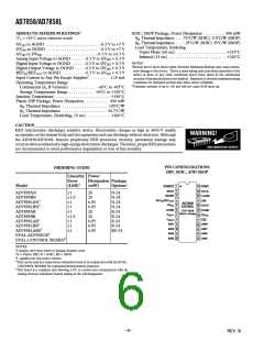瀏覽型號AD7858LARSZ的Datasheet PDF文件第6頁