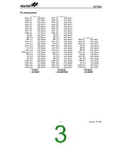 浏览型号HT1621B-48SSOP的Datasheet PDF文件第3页
