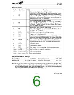 浏览型号HT1621B-48SSOP的Datasheet PDF文件第6页