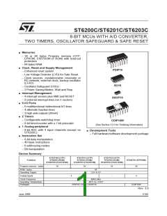 浏览型号ST62T03CN3/CCC的Datasheet PDF文件第1页