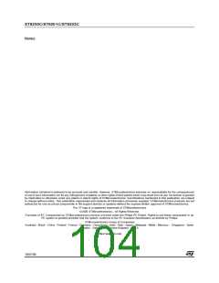 浏览型号ST62T03CN3/CCC的Datasheet PDF文件第104页