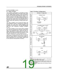 浏览型号ST62T03CN3/CCC的Datasheet PDF文件第19页