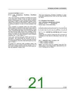 浏览型号ST62T03CN3/CCC的Datasheet PDF文件第21页