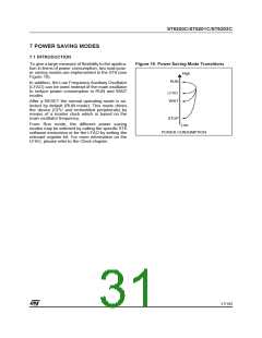 浏览型号ST62T03CN3/CCC的Datasheet PDF文件第31页