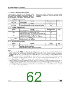 浏览型号ST62T03CN3/CCC的Datasheet PDF文件第62页