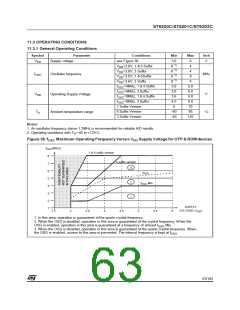浏览型号ST62T03CN3/CCC的Datasheet PDF文件第63页