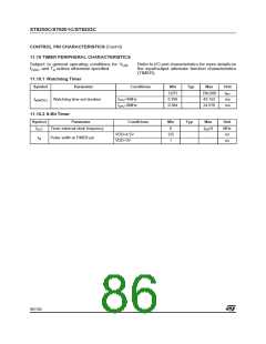 浏览型号ST62T03CN3/CCC的Datasheet PDF文件第86页