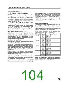 浏览型号ST90135M6的Datasheet PDF文件第104页