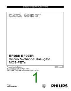 浏览型号BF998/T1的Datasheet PDF文件第1页