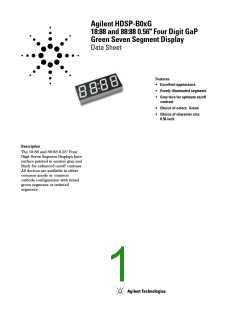 浏览型号HDSP-B08G的Datasheet PDF文件第1页